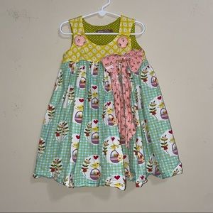 jelly the pug christmas tree dress Jelly the Pug-sz 7-Christmas-Dress-Trees-Full Skirt-Holiday-Party-Bow-snowflakes